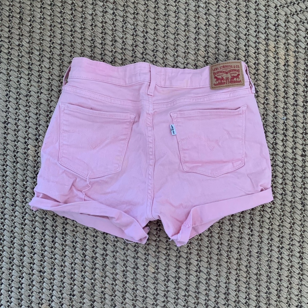 Levi's Women's Light Pink Jean Shorts